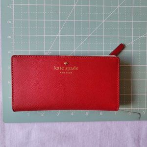 kate spade, Red, Bi-fold Wallet, Gently Used